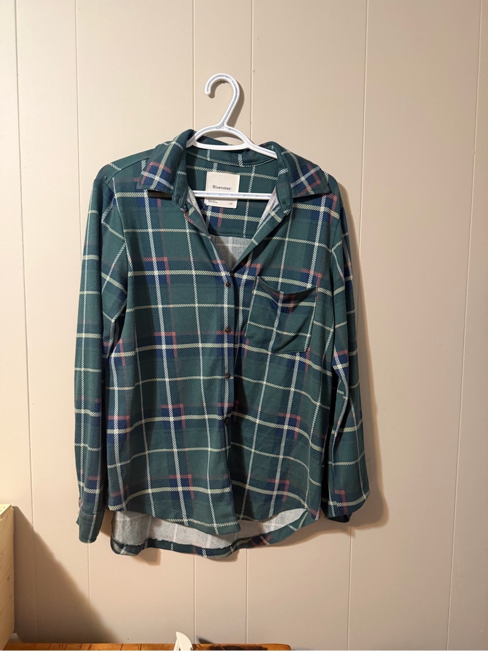 Bluenotes Green Plaid Button-Down Shirt